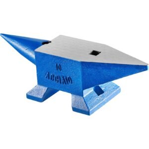 single horn anvil 22lbs steel anvil blacksmith for sale forge steel tools with round and square hole and equipment anvil rugged blacksmith jewelers durable and robust metalsmith tool