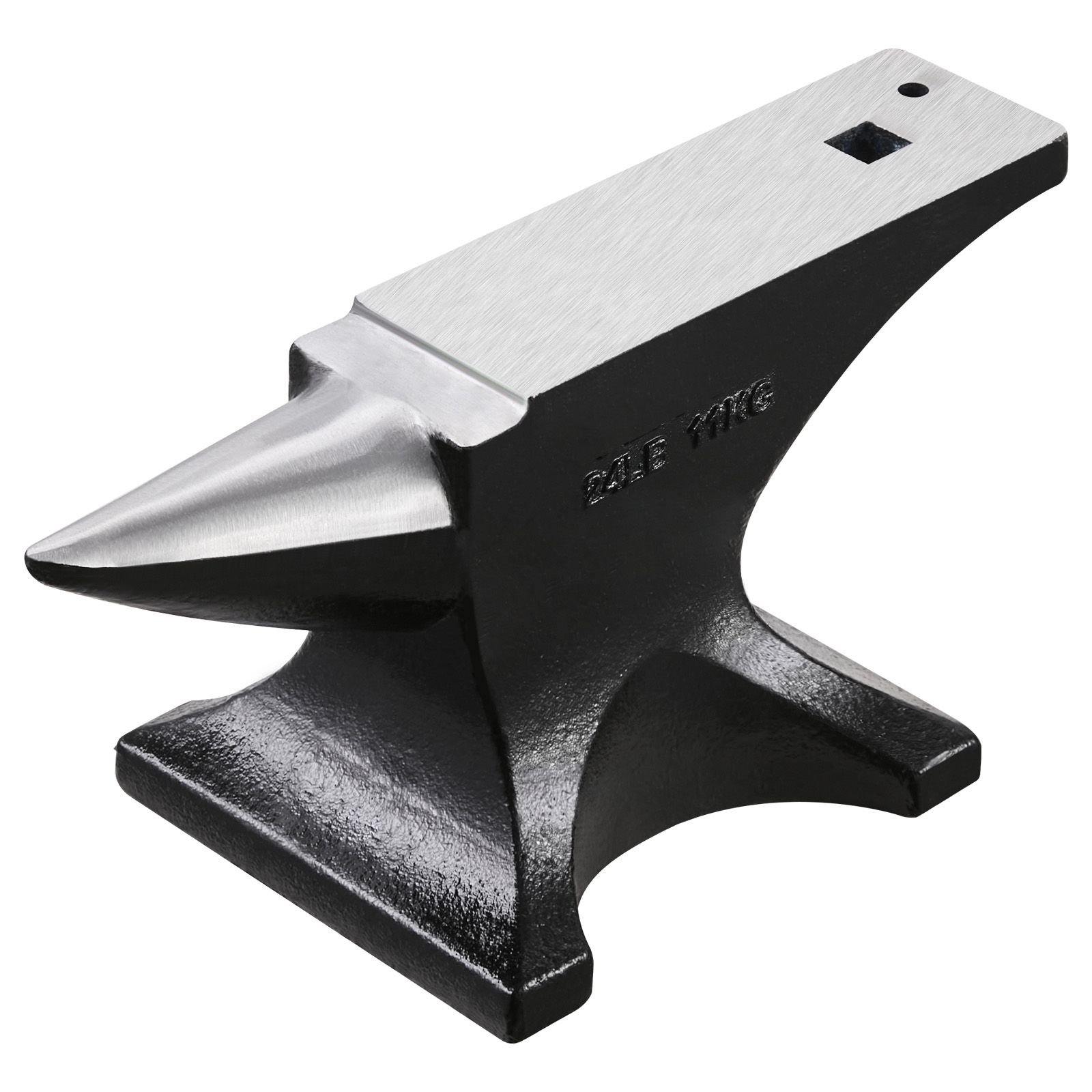 single horn anvil, 25lbs cast steel anvil, high hardness rugged round horn anvil for blacksmiths, with stable base, metal working tool for metal bending, shaping, twisting, craft projects