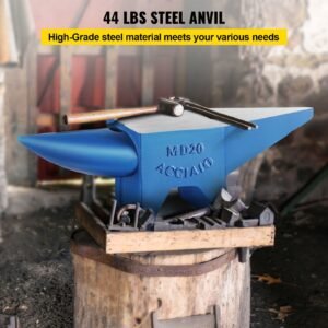 single horn anvil 44lbs steel anvil blacksmith for sale forge tools and equipment anvil rugged round and square hole horn anvil blacksmith jewelers metalsmith blacksmith tool