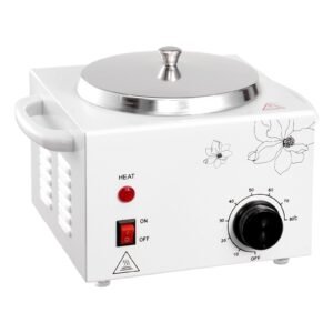 Single Wax Warmer, 600ML Professional Wax Warmer for Hair Removal, 32 Fahrenheit to 176Fahrenheit Adjustable Electric Waxing Heater Pot with 100PCS Waxing Sticks for Home Use, Beauty Salon, Spa