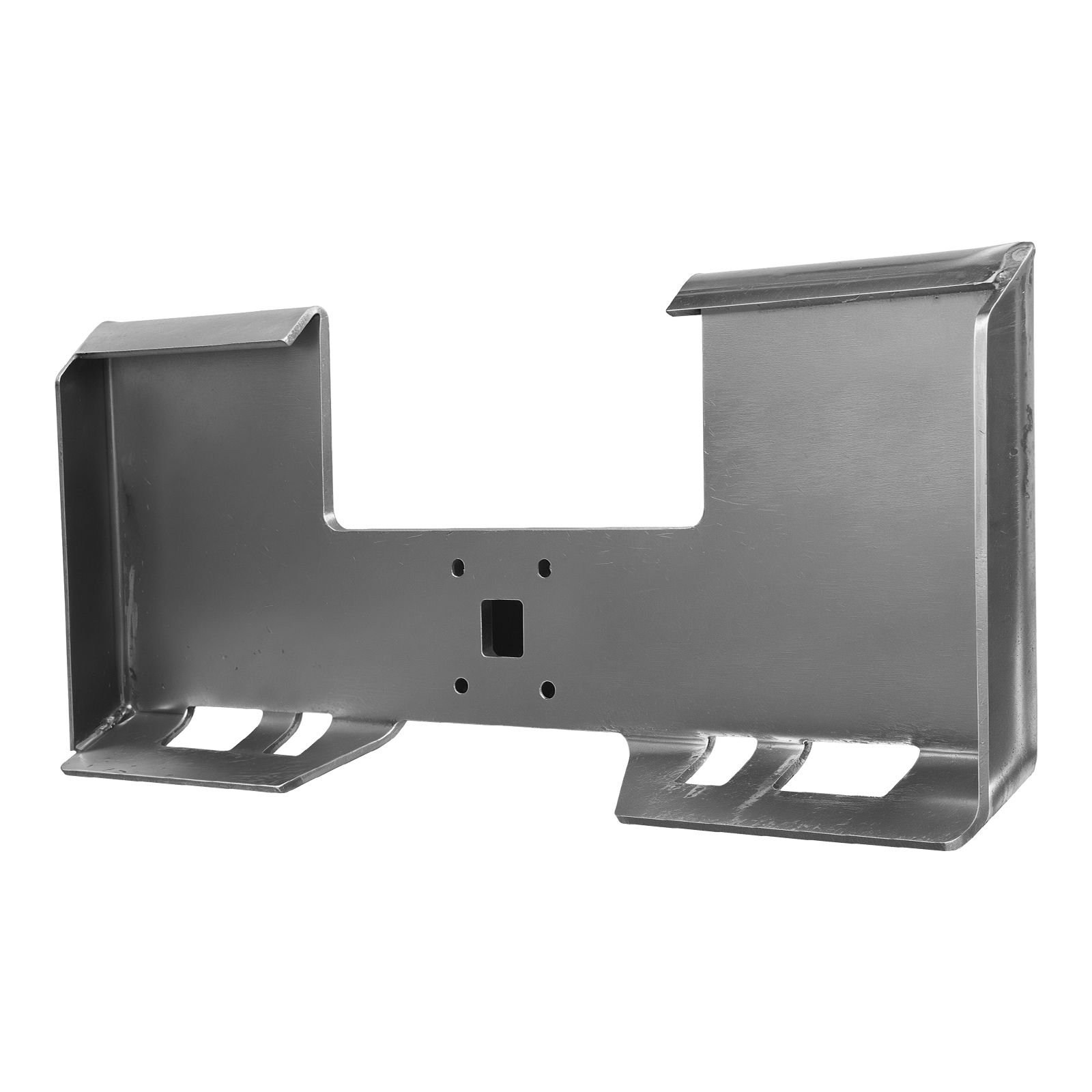 skid steer attachment plate, 3/8" skid steer mount plate with 2.28" hitch receiver, 7000lbs quick attachment loader plates, compatible with deere, kubota, bobcat, mahindra skids steers, tractor