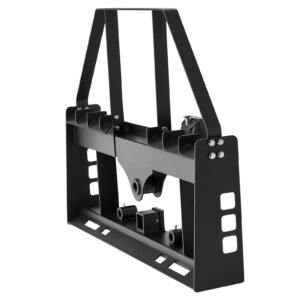 Skid Steer Pallet Fork Frame, 4000 lbs Rated Capacity, 45-inch Pallet Fork Frame Attachments with 2-inch Hitch Receiver & Spear Sleeves, Fit for Quick Attach Tractor Loaders, Frame Only