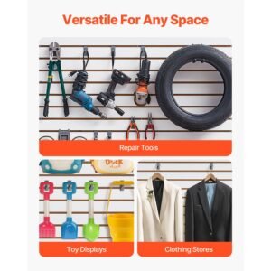 slat wall paneling, 4 x 4 ft, mdf garage slatwall with modular design, white slat wall easy to install adjustable slatwall panel with coupling structure & diy cutting, fits for storage & display