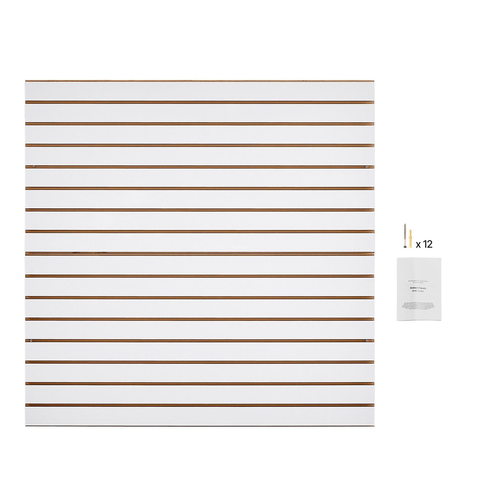 slat wall paneling, 4 x 4 ft, mdf garage slatwall with modular design, white slat wall easy to install adjustable slatwall panel with coupling structure & diy cutting, fits for storage & display