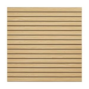 slat wall paneling, 4 x 4ft, mdf garage slatwall with modular design, natural slat wall easy to install adjustable slatwall panel with coupling structure & diy cutting, fit for storage & display