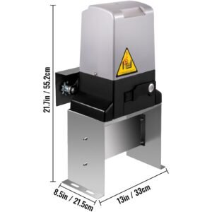 sliding gate opener 3300 lbs automatic sliding gate, gate opener motor with 2 remote controls, 230 ft remote distance driveway rolling gate, automatic sliding gate opener for sliding gate
