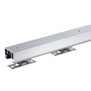 sliding pocket door hardware track kit, 5.73 ft heavy duty pocket door hardware kit, commercial grade pocket door hardware and track set for 24" 36" wide single door