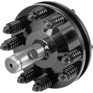 Slip Clutch, 1 3/8" PTO Slip Clutch, Smooth Round Ends PTO Friction Clutch, Carburized Steel Tractor Slip Clutch, Adjustable Rotary Cutter Slip Clutch, Black Brush Hog Slip Clutch for PTO Shaft