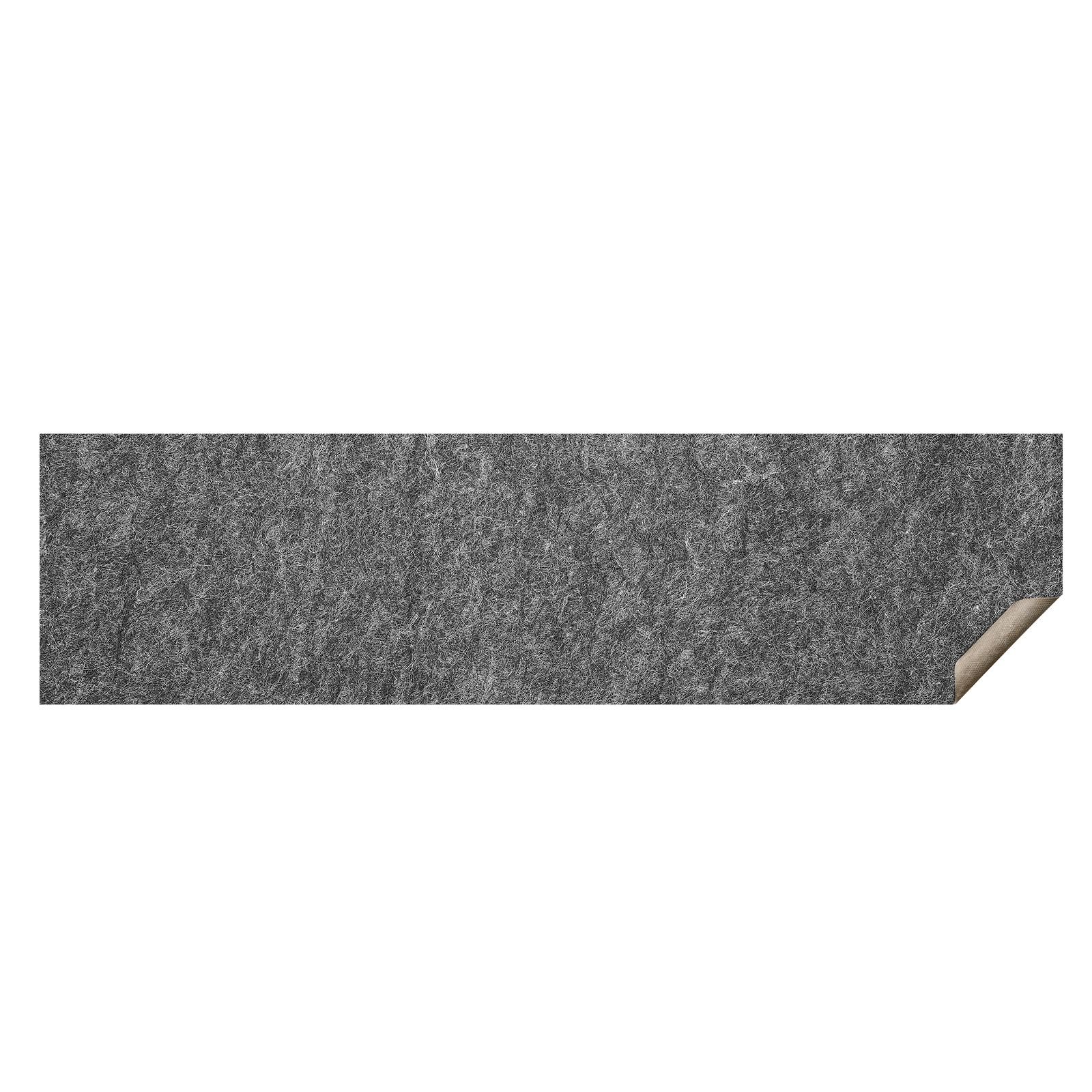 slip resistant rug pad, protective cushioning carpet pad, 2'x8' (7.87' actual) 1/4"thick dual surface polyester felt + latex, 1 2 m2 area carpet padding rug cushion safe, grey