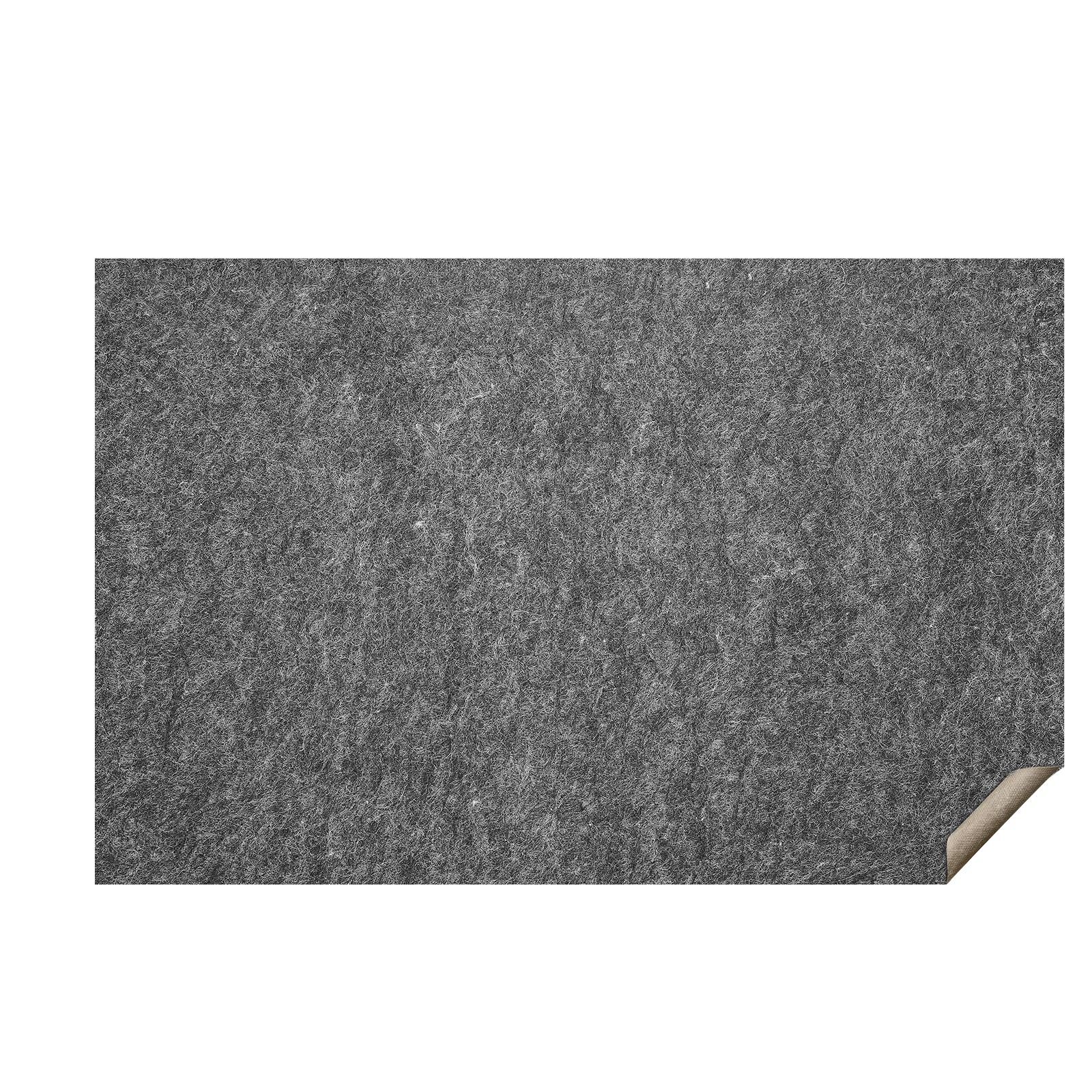 slip resistant rug pad protective cushioning carpet pad 5' x 8' 1/4"thick dual surface polyester felt + latex gray 3 4m² area carpet padding rug cushion safe for all floors