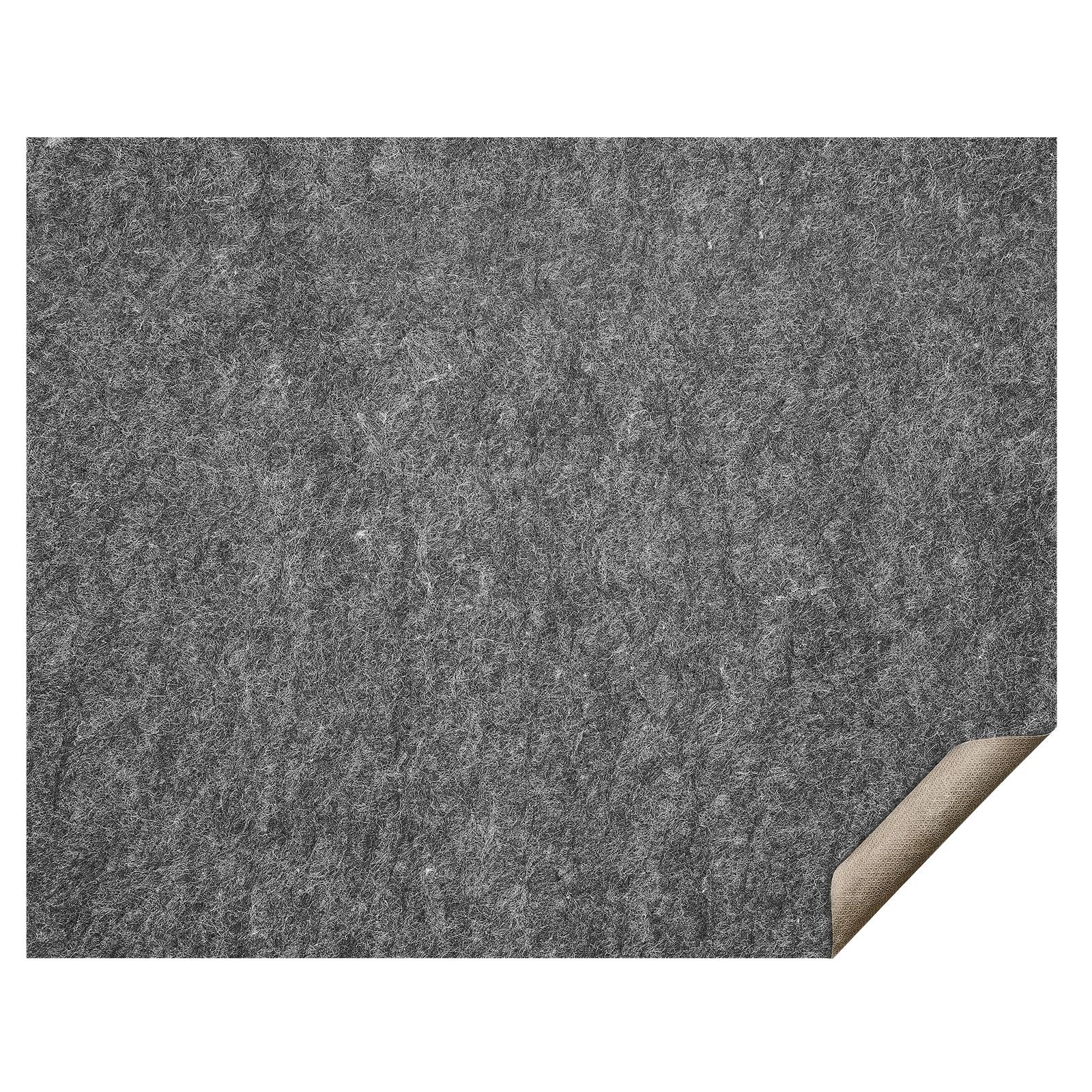 slip resistant rug pad protective cushioning carpet pad 8' x 10' 1/4"thick dual surface polyester felt + latex gray 7 8m² area carpet padding rug cushion safe for all floors