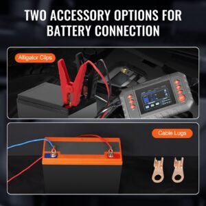 smart battery charger, 20 amp, lithium lifepo4 lead acid (agm / gel / sla) car battery charger with lcd display, trickle charger maintainer desulfator for boat motorcycle lawn mower deep cycle