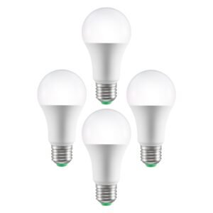 Smart Light Bulbs, 4-Pack, 9W Multicolor LED Bulbs, 800 Lumens with Smart Control Compatibility for Vera, Google Assistant, Amazon Alexa, iOS, Android, RGB Color Changing