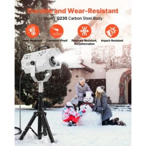 snow machine 1200w snow making machine with height adjustable stand