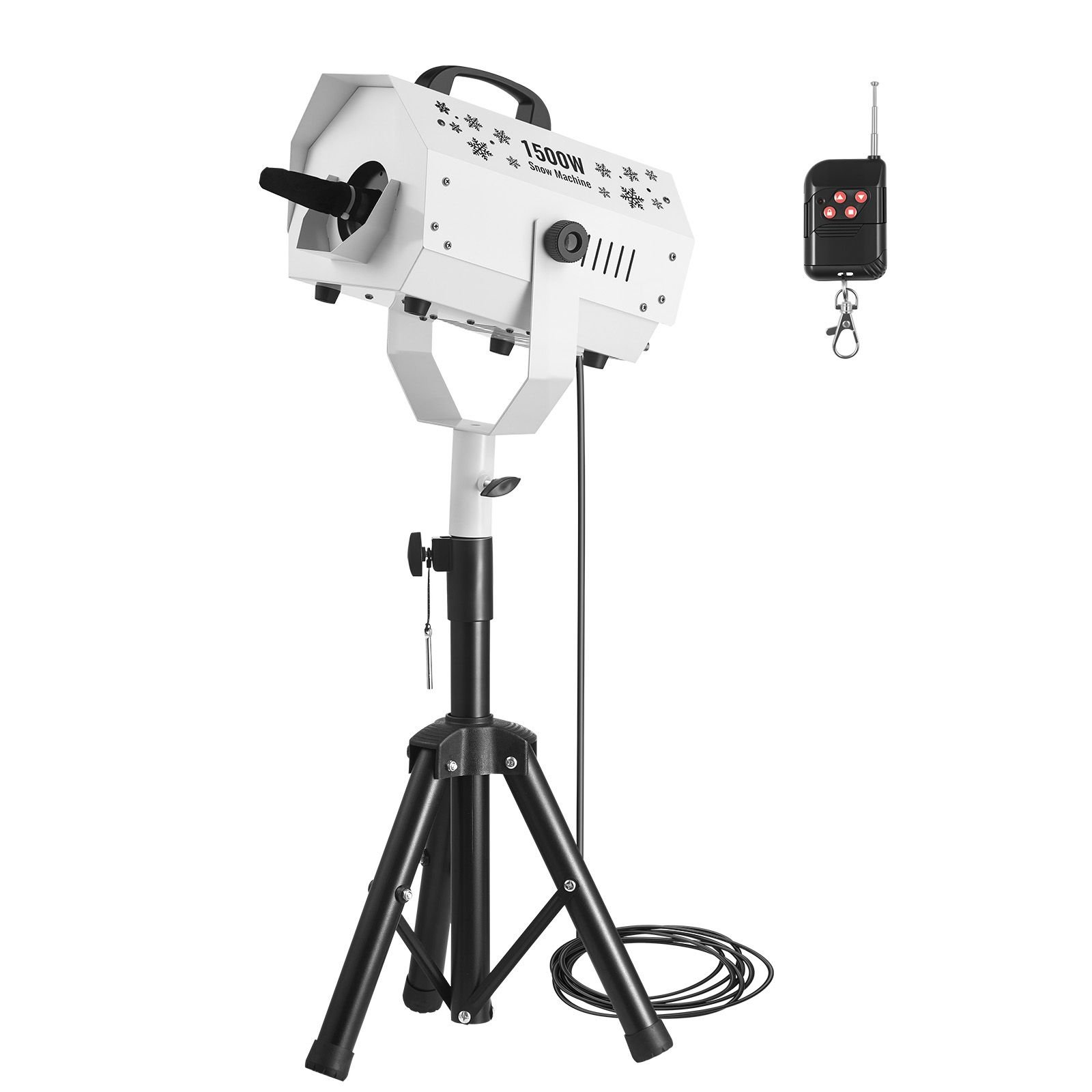 snow machine 1200w snow making machine with height adjustable stand