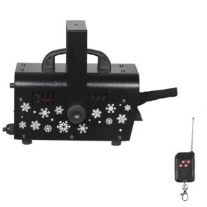 Snow Machine, 800W Handheld/Hanging Snow Maker, Portable Wireless Remote Snowmaking machine with 1L Tank & Handle, Outdoor & Indoor Snowflake Maker for Christmas Party Stage Effect