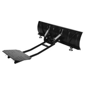 snow plow kit, 48in universal snow plow attachment, height & left right adjustable, quick to detach, steel atv scrape blade, 3 mount options, efficient snows clearing, for most atvs & utvs