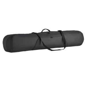 Snowboard Bag, Up to 65 in/165 cm, Padded Skis & Snowboards Bag for Air Travel, 600D Waterproof Oxford Fabric, with Adjustable Inner Straps, for Skis Poles Goggles Gloves Helmet Boots (Black)