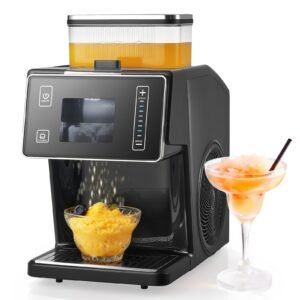 snowflake ice machine, 44lbs/24h snowflake ice maker, ice shaver machine with stainless steel blade, electric snow cone maker with 0.2 gal tank, 60s fast pre cooling, for home & small gatherings