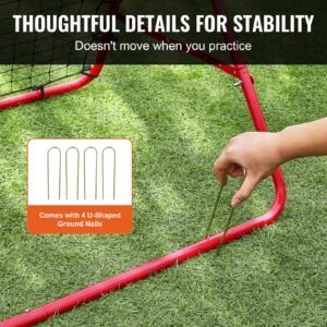 soccer rebounder rebound net, kick back 39"x39", portable football training gifts, aids & equipment for kids teens & all ages, easy set up & perfect storage