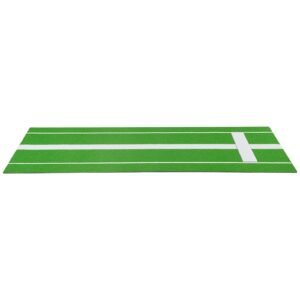softball pitching mat, 10x3 ft baseball pitching rubber mound, antifade turf and antislip foam backing portable training aid, fastpitch equipment for pitchers indoor outdoor practice, green