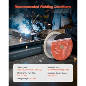 solid mig welding wire, er308l 0.03 inch 2 lbs, low spatter stainless steel welding wire with high feedability for all position gas shielded welding
