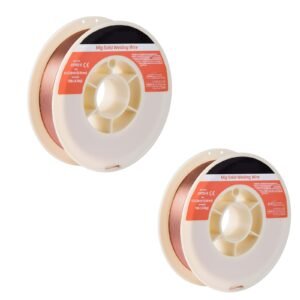 Solid MIG Welding Wire, ER70S-6 0.023-inch 10 LBS, Low Spatter Mild Steel Welding Wire with High Deoxidizers for All-Position Gas Shielded Welding
