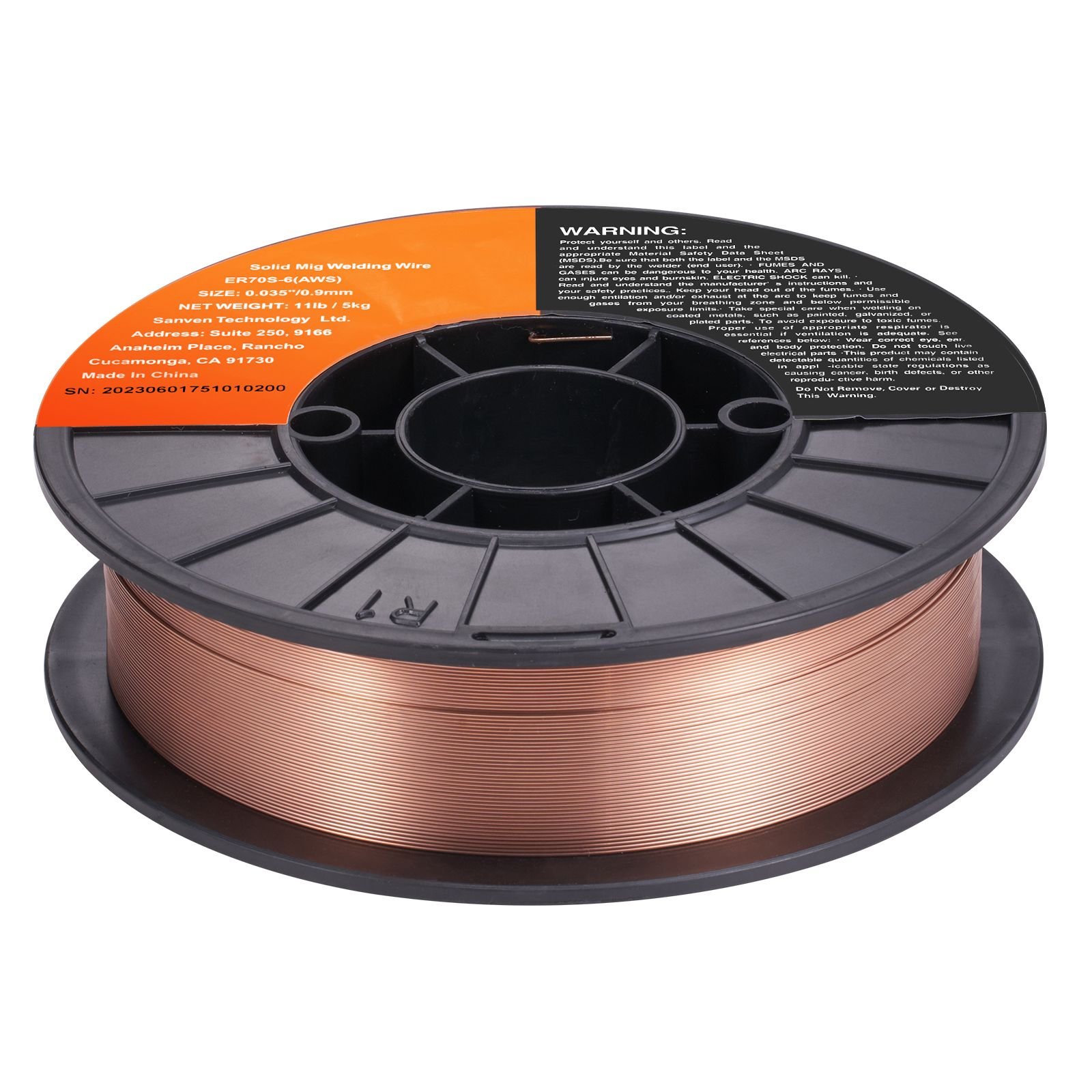 solid mig welding wire, er70s 6 0.035 inch 11lbs with low splatter and high levels of deoxidizers for all position gas welding