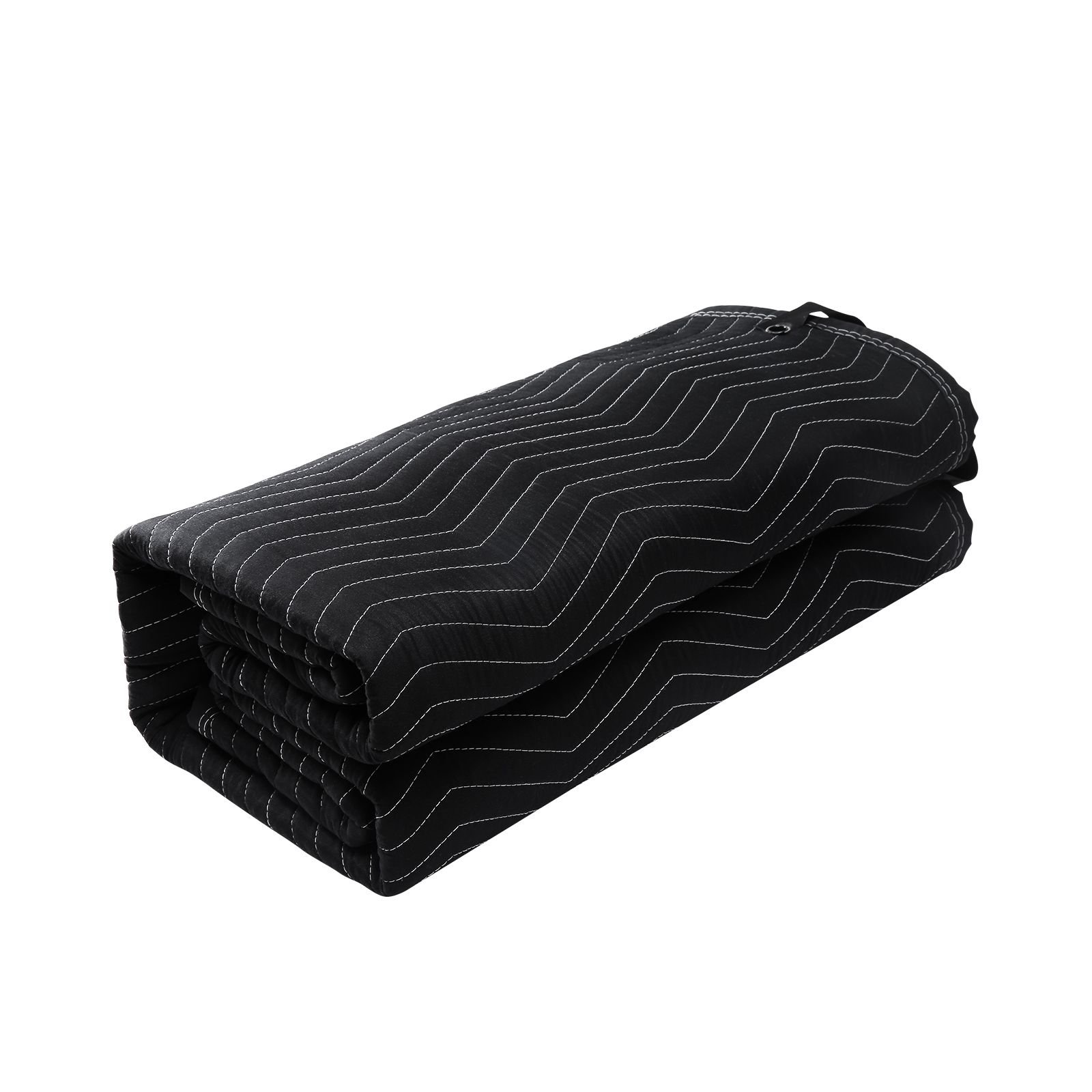 sound dampening blanket, 96" x 80", extra large studio grommeted soundproof blanket with grommets, light blocker for door acoustic noise blocking blanket studio sound absorption sheet, black