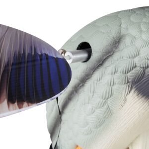 spinning wing motion duck decoys, outdoor teal decoys for hunting, floating duck for pool, pond, and lake, realistic plastic duck hunting decoy, garden yard decoration, easy to carry, 1 pack