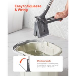 sponge mop, high density pu sponge mop with 1 pcs sponge mop replacement , easy to squeeze sponge mop with hook & loop for head change, fit for various floors' cleaning