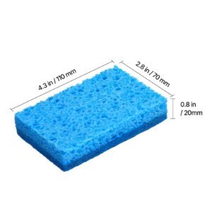 sponges, 12 pcs durable natural kitchen sponges with cellulose & scrub pad, easy to rinse cleaning sponges with honeycomb structure & quick water absorption, fit for home cleaning
