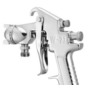 spray paint pressure pot, 0.5 gal/2 l pressure pot paint sprayer, φ1.8mm + φ3mm two spray guns central pneumatic sprays gun with two 9.8 ft/3 m hoses for furniture, car, fence, max 45 psi
