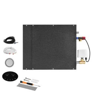 Steam Generator, 7.5 kW Steam Shower System with Controller for Home Sauna Bath Spa, Commercial Auto Drain Kit with Overheat, Dry-Run & Overpressure Protection, 10 Min to 24h Efficient, Black