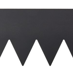 steel landscape edging, 4 packs 40 x 12 in rust resistant metal landscape edging, bendable garden edging border, heavy duty lawn edging, easy to install, flower bed yard pathway divider black