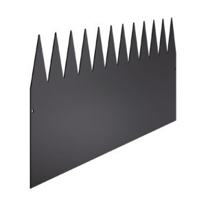 steel landscape edging, 4 packs 40 x 12 in rust resistant metal landscape edging, bendable garden edging border, heavy duty lawn edging, easy to install, flower bed yard pathway divider black