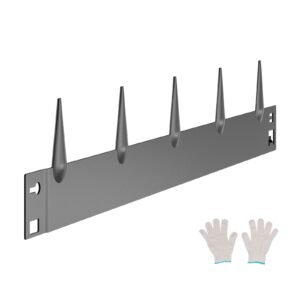 Steel Landscape Edging, 5 Packs 39 x 3 in Rust-Resistant Metal Landscape Edging, Bendable Garden Edging Border, Heavy Duty Lawn Edging, Easy-to-Install, Flower Bed Yard Pathway Divider Dark Gray