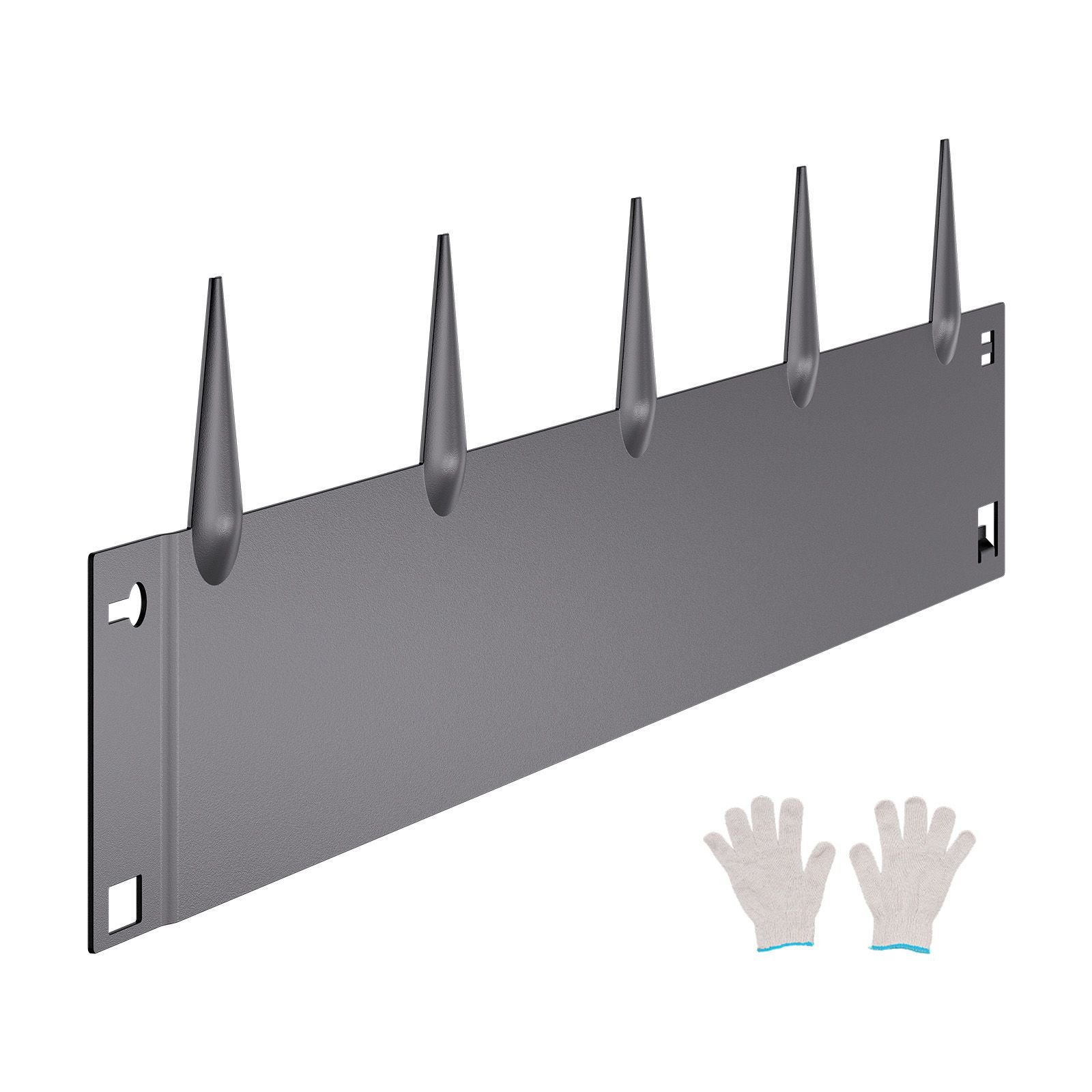 steel landscape edging, 5 packs 39 x 5 in rust resistant metal landscape edging, bendable garden edging border, heavy duty lawn edging, easy to install, flower bed yard pathway divider dark gray