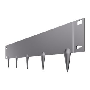 steel landscape edging, 5 packs 39 x 5 in rust resistant metal landscape edging, bendable garden edging border, heavy duty lawn edging, easy to install, flower bed yard pathway divider dark gray