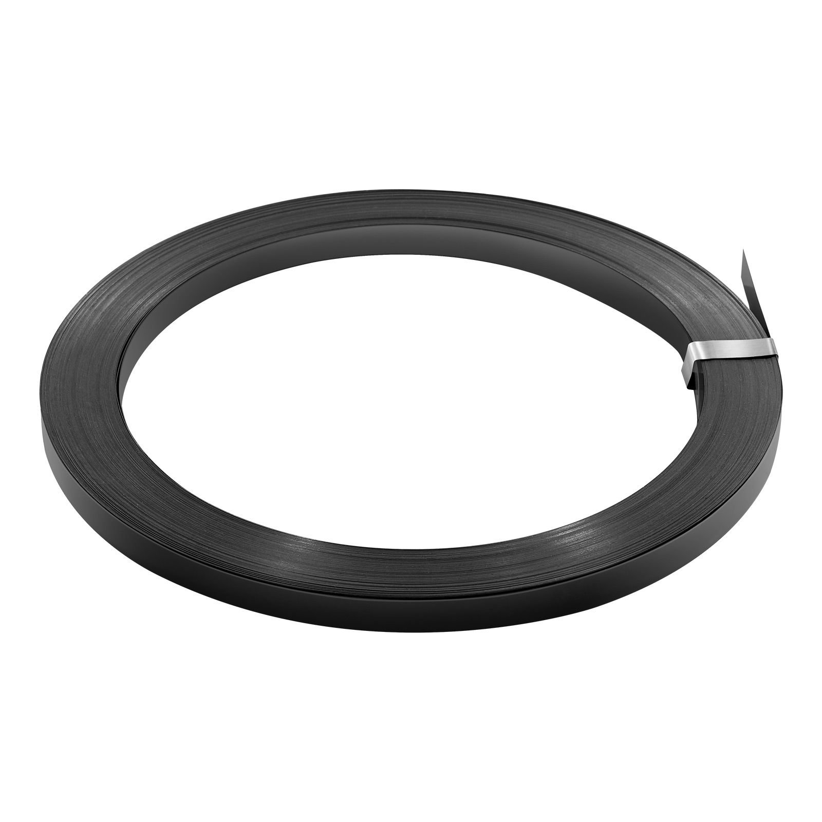 steel strapping coil, 3/4 in x 0.02 in x 300 ft, metal strapping banding roll withstands harsh environment, 1710 lbs break strength, heavy duty banding pallet strap coil for pallet packing