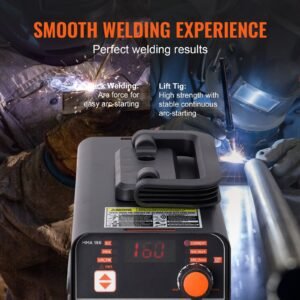 stick welder, 160a arc/lift tig 2 in 1 welding machine with igbt inverter 110v/220v portable mma welder machine with hot start, arc force and anti stick