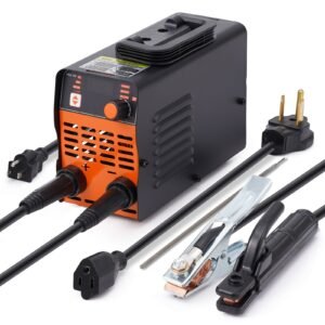 stick welder, 160a arc/lift tig 2 in 1 welding machine with igbt inverter 110v/220v portable mma welder machine with hot start, arc force and anti stick
