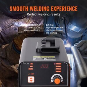 stick welder, 200a arc/lift tig 2 in 1 welding machine with igbt inverter 110v/220v portable mma welder machine with hot start, arc force and anti stick