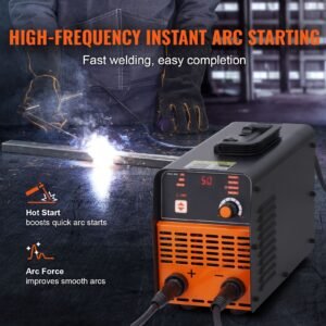 stick welder, 200a arc/lift tig 2 in 1 welding machine with igbt inverter 110v/220v portable mma welder machine with hot start, arc force and anti stick