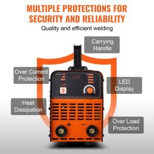 stick welder, 200a arc/lift tig 2 in 1 welding machine with igbt inverter 110v/220v portable mma welder machine with hot start, arc force and anti stick