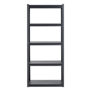storage shelves, 2000 lbs, 5 tier garage storage shelving, 18" d x 32" w x 72" h adjustable metal shelves for garage shelves utility rack shelf, ideal for kitchen, warehouse, basement, black