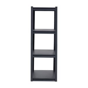 storage shelves, 2400 lbs, 4 tier garage storage shelving, 20" d x 40" w x 57" h adjustable metal shelves for garage shelves utility rack shelf, ideal for kitchen, warehouse, basement, black