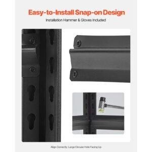 storage shelves, 3000 lbs, 5 tier garage storage shelving, 18" d x 48" w x 78" h adjustable metal shelves for garage shelves utility rack shelf, ideal for kitchen, warehouse, basement, black