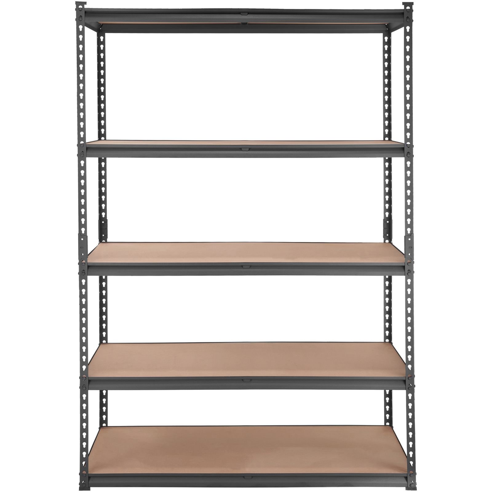 storage shelving unit, 5 tier adjustable, 2000 lbs capacity, heavy duty garage shelves metal organizer utility rack, black, 18" d x 48" w x 72" h for kitchen pantry basement bathroom laundry