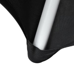 stretch spandex folding chair covers, universal fitted chair cover, removable washable protective slipcovers, for wedding, holiday, banquet, party, celebration, dining (100pcs black)